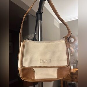 Nine West Tan and Cream Shoulder Bag